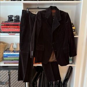 Yves Saint Laurent Brown Velvet Suit (Vintage)